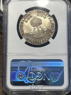 P24 Bolivia 1830-PTS, JL Silver 4 Soles NGC MS-62