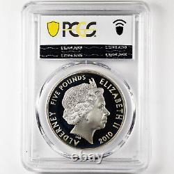 PCGS PR68 DCAM 2010 Alderney John Lennon 70th Birthday £5 Silver Proof Coin