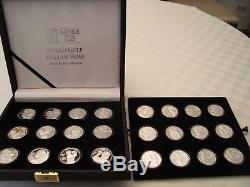 PGA Tour Partners Club World Golf Hall of Fame. 999 Silver Set of 24 Coins READ