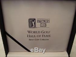 PGA Tour Partners Club World Golf Hall of Fame. 999 Silver Set of 24 Coins READ