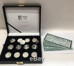 PGA Tour Partners Club World Golf Hall of Fame. 999 Silver bullion Set of 13 Coin