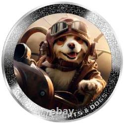 PILOT DOG AI-NIMALS 1 Oz Silver Coin 1000 Francs Cameroon 2025