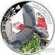 Pink And Grey Galah 3d World Of Parrots Silver Coin 5$ Cook Islands 2017
