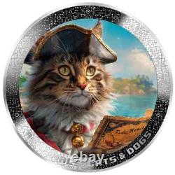 PIRATE CAT AI-NIMALS 1 Oz Silver Coin 1000 Francs Cameroon 2025