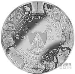 PIRATE CAT AI-NIMALS 1 Oz Silver Coin 1000 Francs Cameroon 2025
