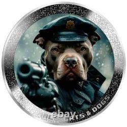 POLICE DOG AI-NIMALS 1 Oz Silver Coin 1000 Francs Cameroon 2025