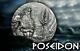 Poseidon Sea Gods Of The World 3 Oz Silver Coin 20$ Cook Islands 2019