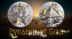 PYRAMID AT GIZA 2 Oz Silver Coin 10000 Francs Chad 2024 FIRST RELEASE! Only 299