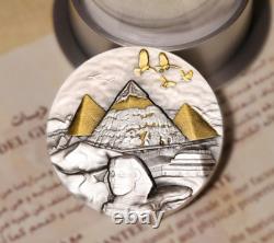 PYRAMID AT GIZA 2 Oz Silver Coin 10000 Francs Chad 2024 FIRST RELEASE! Only 299