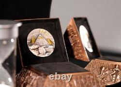 PYRAMID AT GIZA 2 Oz Silver Coin 10000 Francs Chad 2024 FIRST RELEASE! Only 299