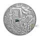 Palau 2009 5$ Emeralds Treasures Of The World Series. 999 Fine Silver Coin
