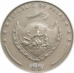 Palau 2010 $5 Treasures of the World SAPPHIRE Silver Coin Mintage ONLY 2000