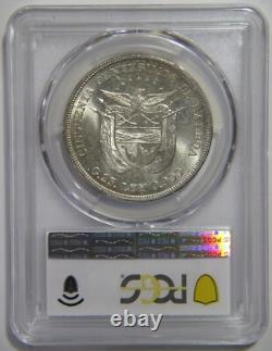 Panama 1904 50 Centesimos Armored Bust Pcgs Ms62 Graded Silver World Coin