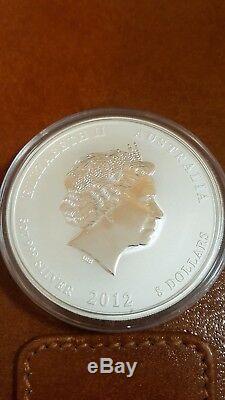 Perth Mint 2012 Lunar Dragon 5 oz Silver Bullion Coin FREE WORLDWIDE SHIPPING