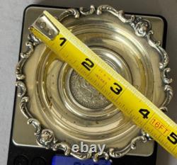 Peru 1915 Republica Peruana Lima Peru 9 Decimos Fino Un Sol Coin Silver Tray