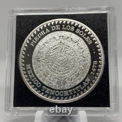 Piedra de los Soles 1 oz. 999 Silver Medal 2010 Banco Nacional Mexico Piedra de los Soles 1 oz. 999 Silver Medal 2010 Banco Nacional Mexico