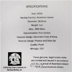 Popeye Love Anchors $5 1oz Silver Coin