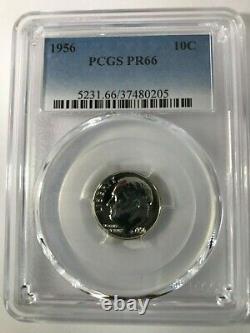 Pr66 1956 Pcgs Graded Proof Set Us Coins Unc. P-mint Show Quality Lot Pr 66