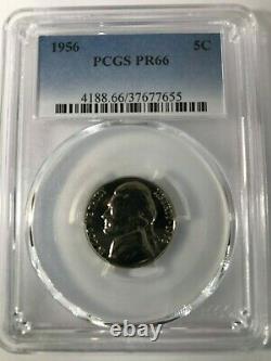 Pr66 1956 Pcgs Graded Proof Set Us Coins Unc. P-mint Show Quality Lot Pr 66