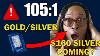Price Alert Silver Slingshot 12 000 Gold To Silver Ratio Hits 105 1 Is Silver About To 5x