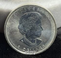 QE II SILVER COIN, CANADIAN 8 DOLLARS, 1.5oz. 9999 SILVER, 2015, NICE
