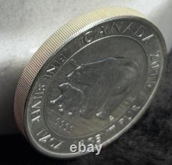 QE II SILVER COIN, CANADIAN 8 DOLLARS, 1.5oz. 9999 SILVER, 2015, NICE