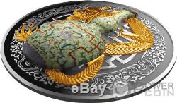 QIANLONG VASE World Most Expensive Porcelain Silver Coin 1$ Niue 2018