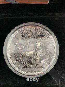QUETZALCOATL Gods Of The World 3 Oz Silver Coin 20$ Cook Islands 2017