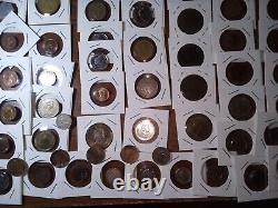 Queen Elizabeth II Foreign Coin Lot - UK, CAN, AUS, HK, starts at 1800s and up