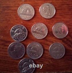 Queen Elizabeth II Foreign Coin Lot - UK, CAN, AUS, HK, starts at 1800s and up