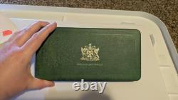 RARE 1971 Trinidad Tobago Proof Set From Franklin Mint SILVER Original Box COA