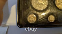 RARE 1971 Trinidad Tobago Proof Set From Franklin Mint SILVER Original Box COA RARE 1971 Trinidad Tobago Proof Set From Franklin Mint SILVER Original Box COA