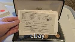 RARE 1971 Trinidad Tobago Proof Set From Franklin Mint SILVER Original Box COA