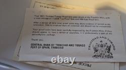 RARE 1971 Trinidad Tobago Proof Set From Franklin Mint SILVER Original Box COA