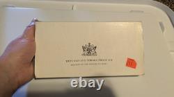 RARE 1971 Trinidad Tobago Proof Set From Franklin Mint SILVER Original Box COA