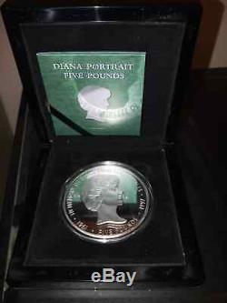 RARE £5 Princess Diana 5oz Silver proof Coin Only 999 coins released worldwide