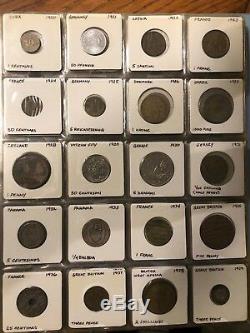 RARE VINTAGE WORLD 164-COIN COLLECTION 1840 to 2003 Foreign LOTS of SILVER W@W