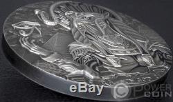 RA SUN GOD Eagle Head Gods Of The World 3 Oz Silver Coin 20$ Cook Islands 2018