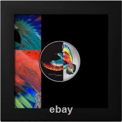 ROLLER Eclectic Nature Bird 1 Oz Silver Coin $5 Cook Islands 2022