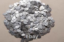 RUSSIA PITER I the GREAT (1696-1725) lot 50 silver wire coins