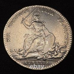 Rare 1745 France Orleans Silver Jeton Coin 1700s Colas de Mondru