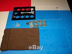 Rare 1962 Seattle Worlds Fair. 999 Silver Coin Set 8 Medals Plus Space Medal
