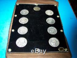 Rare 1962 Seattle Worlds Fair. 999 Silver Coin Set 8 Medals Plus Space Medal