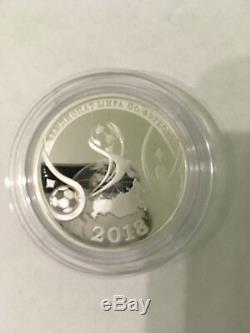 Rare 925 Silver Coin 2018 Fifa World Cup. Russia. 250 Pcs