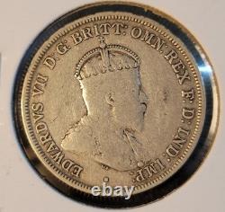 Rare Australian Silver? 1910 Australia Florin Key Date One Year Type