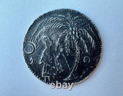 Rare French Protectorate Cambodian Silver Amulet Coin-M400+(1835-1904)