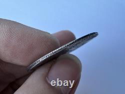 Rare French Protectorate Cambodian Silver Amulet Coin-M400+(1835-1904)