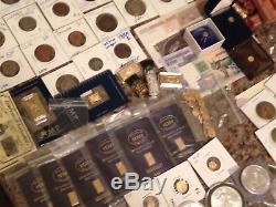 Rare Gold Coins, Silver, US and World Currency Lot