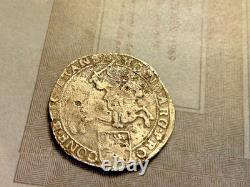 Rare Netherlands 1666 Overijssel Ducaton Silver Rider'De Liefde' Shipwreck 1711