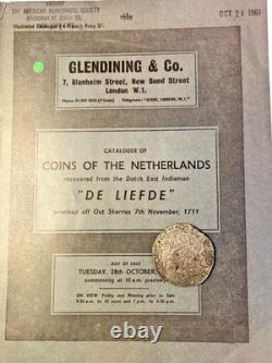 Rare Netherlands 1666 Overijssel Ducaton Silver Rider'De Liefde' Shipwreck 1711